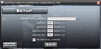 Setup screen